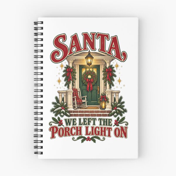 Item preview, Santa, We Left the Porch Light On – Southern Christmas Porch designed and sold by lecroyhouse.