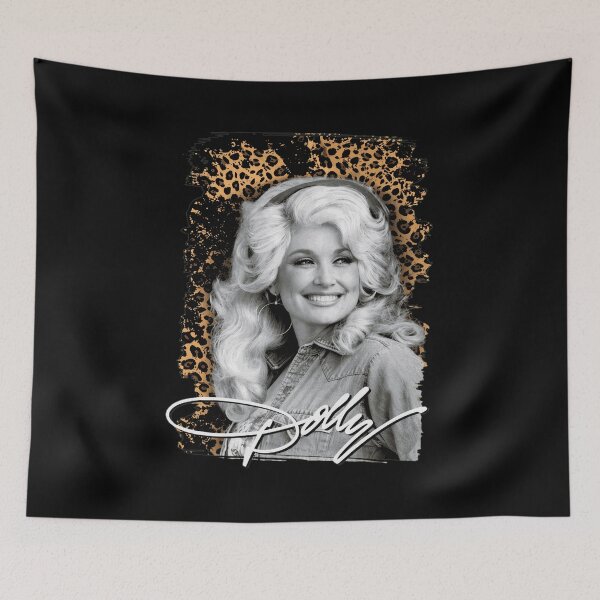 Item preview, Dolly Parton Leopard Print Signature Retro  designed and sold by WilliamWa46516.