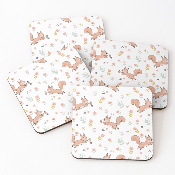 Item preview, Cute squirrel with acorn seamless pattern designed and sold by prapapon.