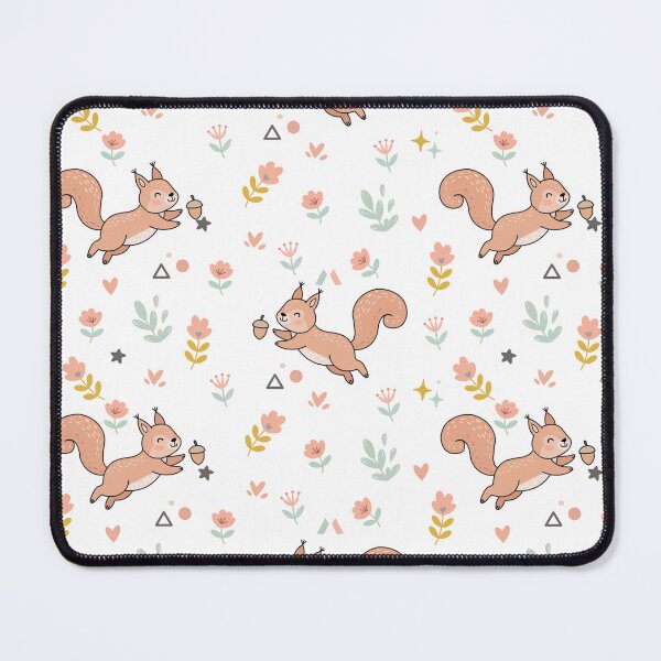 Item preview, Cute squirrel with acorn seamless pattern designed and sold by prapapon.