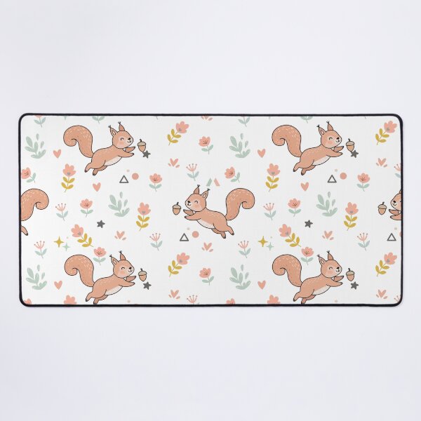 Item preview, Cute squirrel with acorn seamless pattern designed and sold by prapapon.