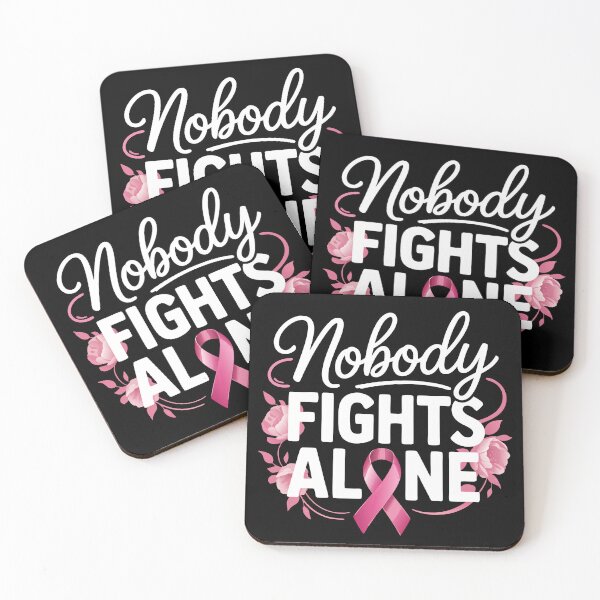 Item preview, Nobody Fights Alone Pink Ribbon Breast Cancer designed and sold by TRTrendyHouse.