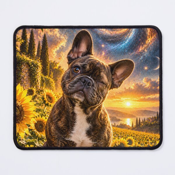 Item preview, French Bulldog in a Sunflower Galaxy field designed and sold by knuppify.