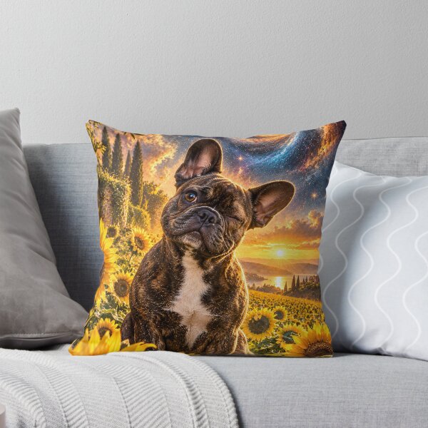Item preview, French Bulldog in a Sunflower Galaxy field designed and sold by knuppify.