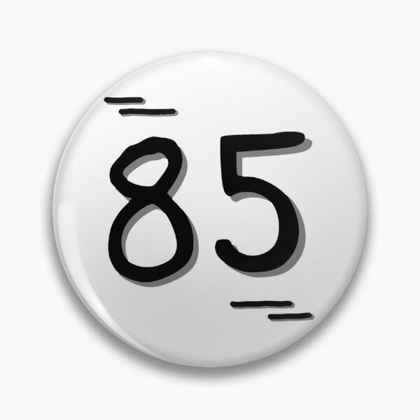 Item preview, Number 85 - Bold Black Artistic Numeral Design designed and sold by Dyche Studio.