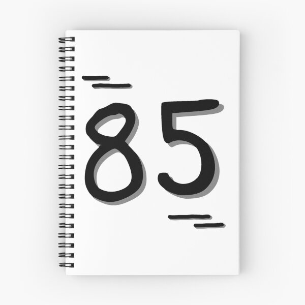 Item preview, Number 85 - Bold Black Artistic Numeral Design designed and sold by Dyche Studio.