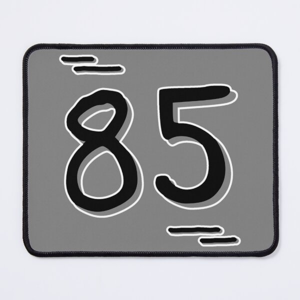 Item preview, Number 85 - Bold Black Artistic Numeral Design designed and sold by Dyche Studio.
