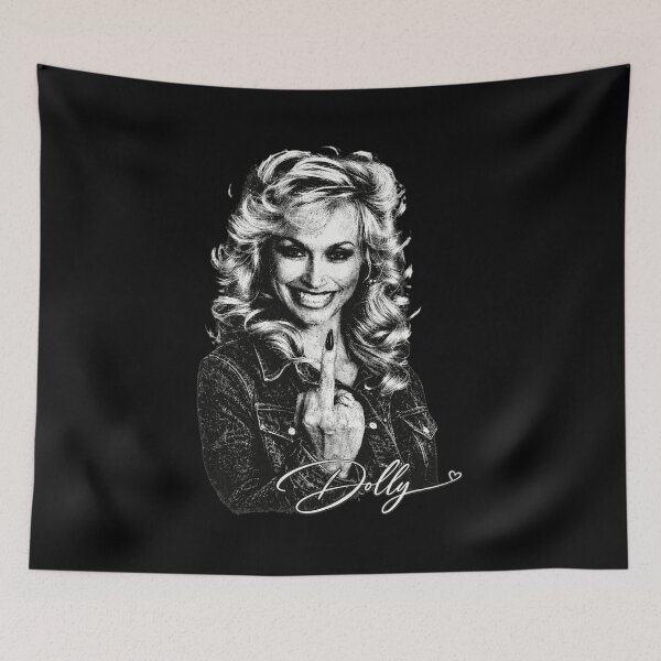 Item preview, Dolly Parton Middle Finger Iconic Portrait designed and sold by JaniceWa907577.