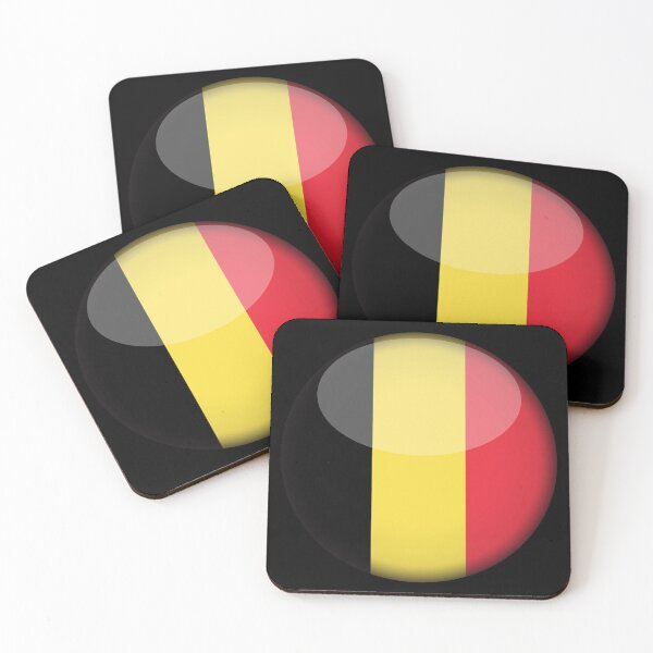 Item preview, Belgian 3D Round Flag Statement Art for Supporters designed and sold by YAZ.