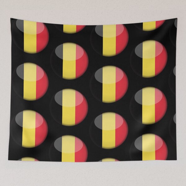 Item preview, Belgian 3D Round Flag Statement Art for Supporters designed and sold by YAZ.