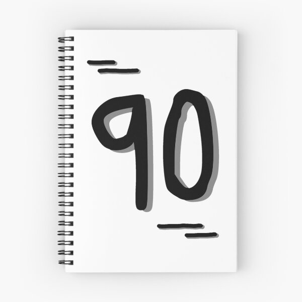 Item preview, Number 90 - Bold Black Artistic Numeral Design designed and sold by Dyche Studio.