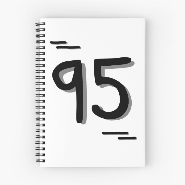 Item preview, Number 95 - Bold Black Artistic Numeral Design designed and sold by Dyche Studio.