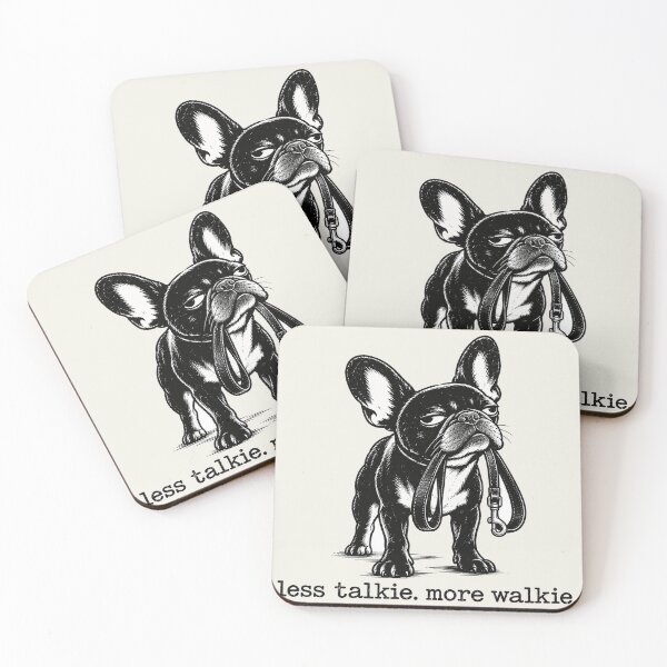 Item preview, Less Talkie More Walkie | Funny French Bulldog Personal Trainer for Dog Moms designed and sold by FireWildChild.