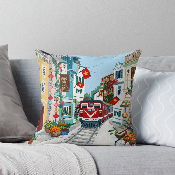 Item preview, Hanoi Vietnam Travel Poster – Vintage City designed and sold by POSTERIOCREW.