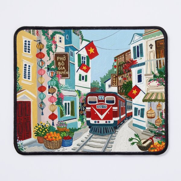 Item preview, Hanoi Vietnam Travel Poster – Vintage City designed and sold by POSTERIOCREW.