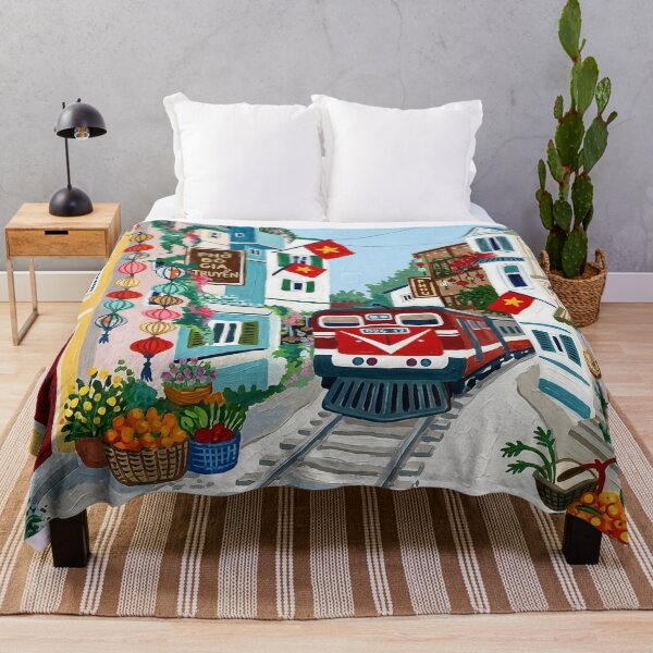 Item preview, Hanoi Vietnam Travel Poster – Vintage City designed and sold by POSTERIOCREW.