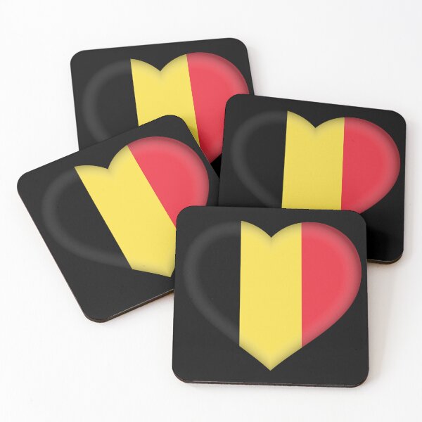Item preview, Belgian 3D Flag Heart National Symbol for Expat Style designed and sold by YAZ.