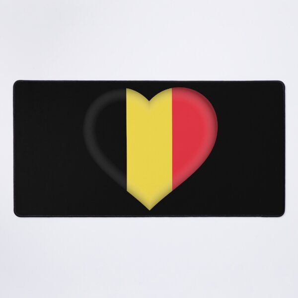 Item preview, Belgian 3D Flag Heart National Symbol for Expat Style designed and sold by YAZ.