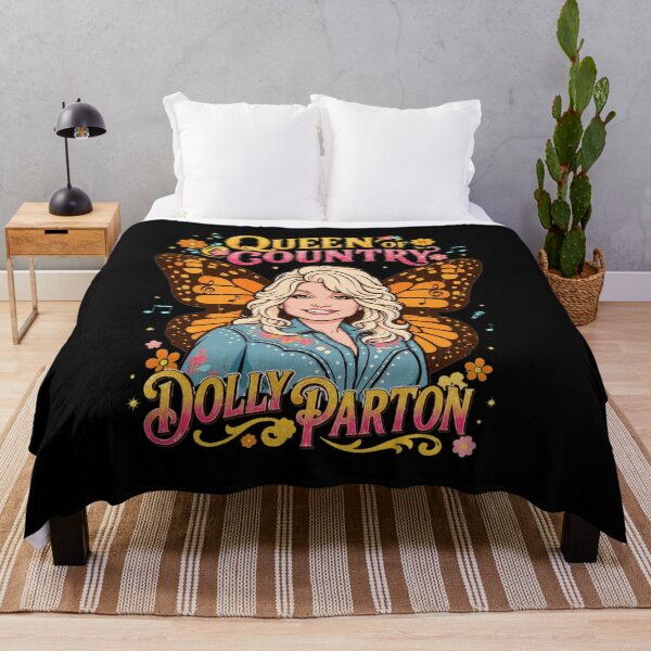 Item preview, Dolly Parton Queen of Country Butterfly Retro designed and sold by WilliamWa46516.