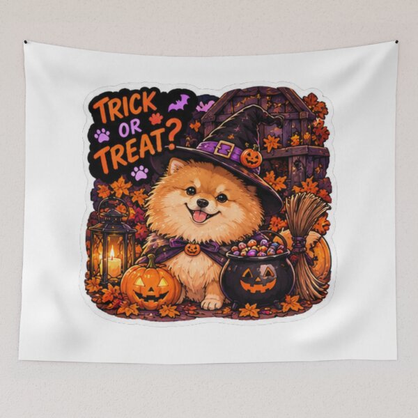 Item preview, Trick or Treat Witch Pomeranian Design | Chaos Dogs Club Halloween Costume designed and sold by DailyStruggleCo.