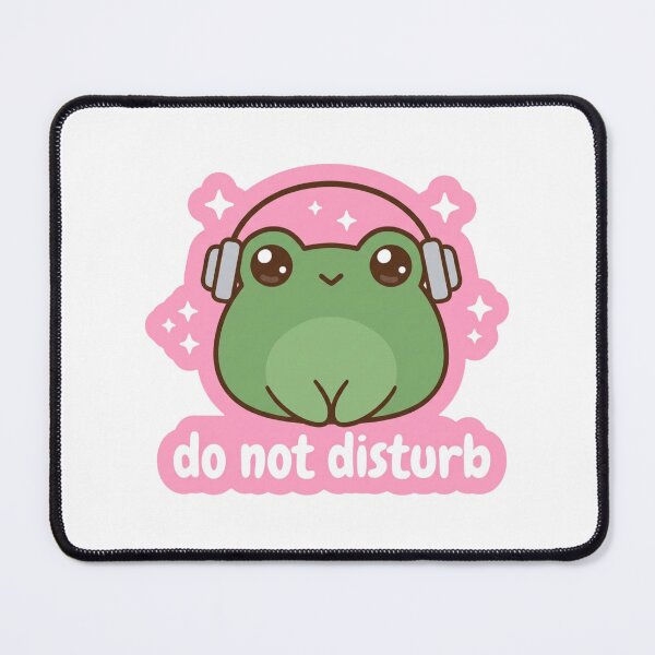 Item preview, Do Not Disturb Frog Wearing Headphones Cute Kawaii Gamer Introvert Study Lofi Meme designed and sold by raedattia.