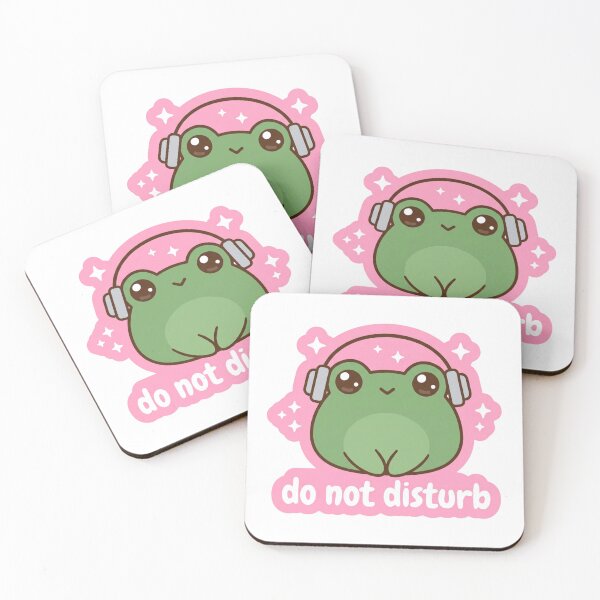 Item preview, Do Not Disturb Frog Wearing Headphones Cute Kawaii Gamer Introvert Study Lofi Meme designed and sold by raedattia.