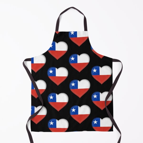 Item preview, Chilean 3D Flag Heart National Symbol for Expat Style designed and sold by YAZ.