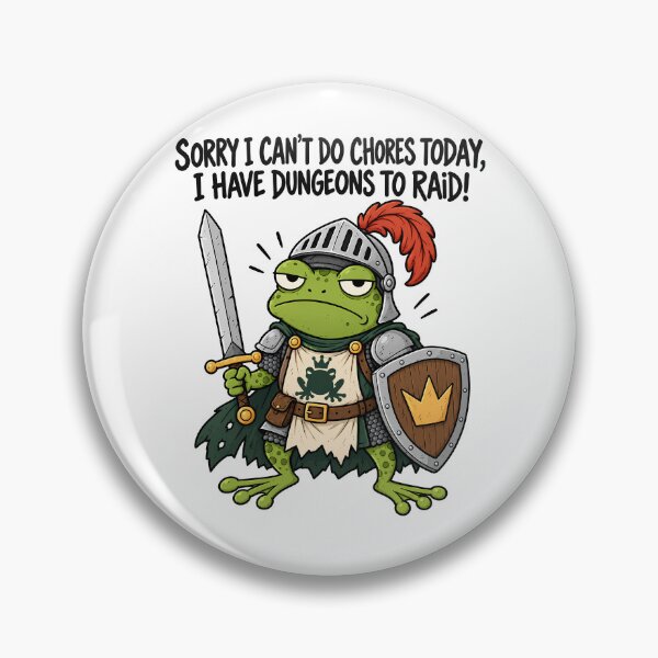 Item preview, Funny Frog Knight Fantasy RPG Gamer Cartoon designed and sold by ShirtWreck.