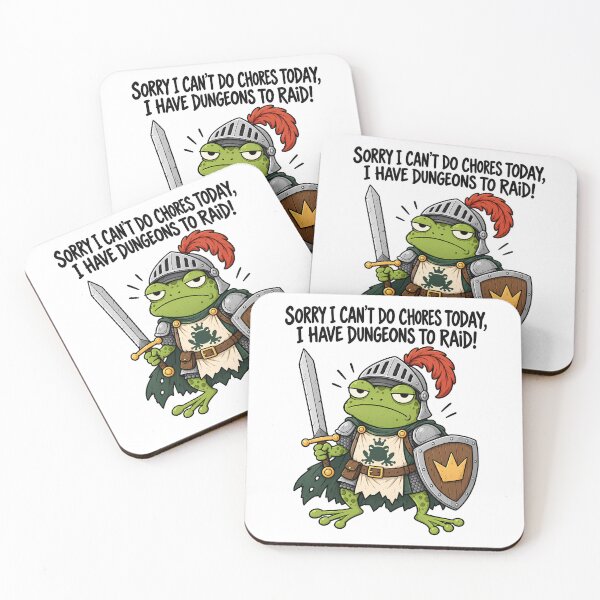 Item preview, Funny Frog Knight Fantasy RPG Gamer Cartoon designed and sold by ShirtWreck.