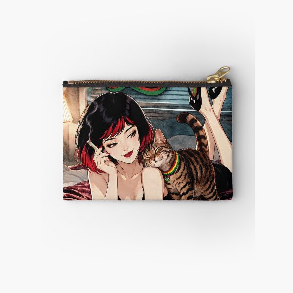 Item preview, Sweet Love Retro Reggae Cat Lady Bedroom Pop Art designed and sold by Hen-C-Art.