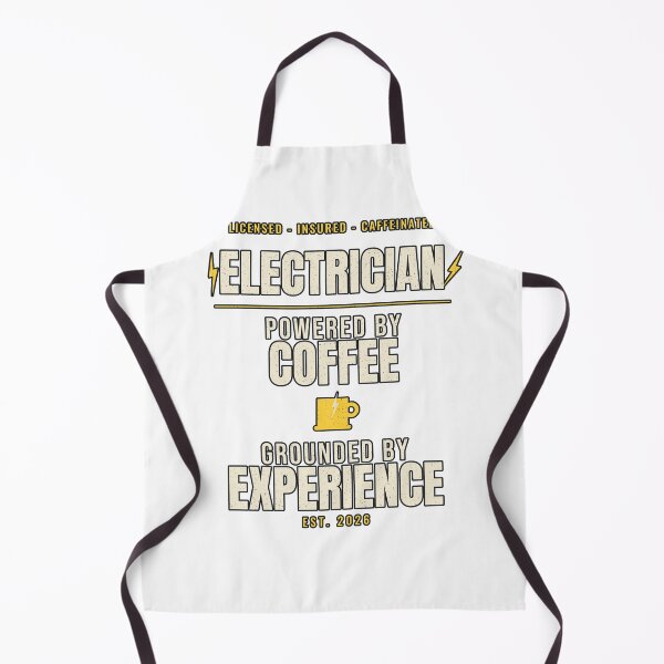 Item preview, Electrician Powered by Coffee Grounded Vintage designed and sold by PeaksAndPrints.