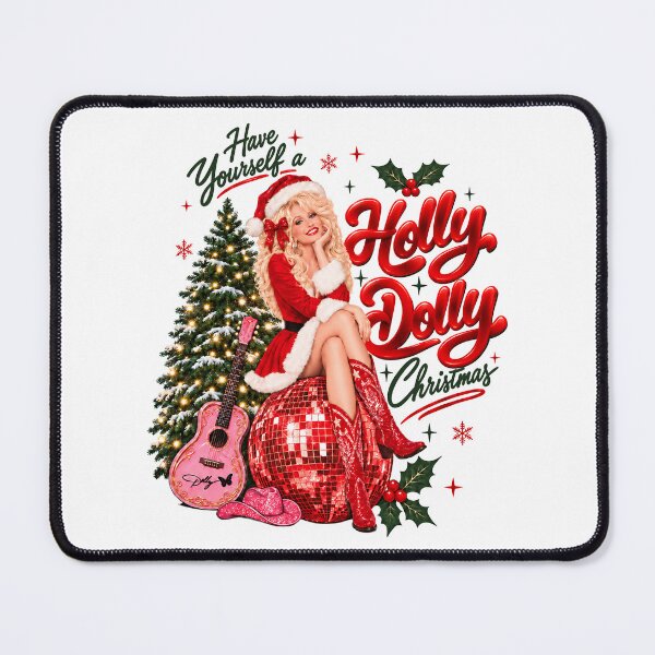 Item preview, Have Yourself A Holly Dolly Christmas Disco Ball Vintage Graphic designed and sold by DestiniHill.