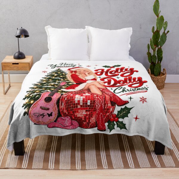 Item preview, Have Yourself A Holly Dolly Christmas Disco Ball Vintage Graphic designed and sold by DestiniHill.