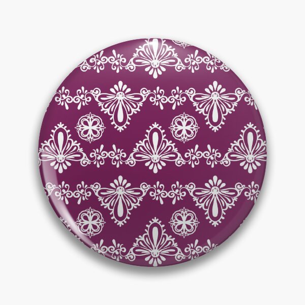 Item preview, White Baroque Lace Pattern designed and sold by Sagi Jane Art.