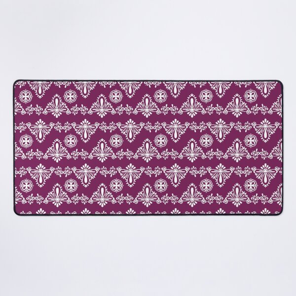 Item preview, White Baroque Lace Pattern designed and sold by Sagi Jane Art.