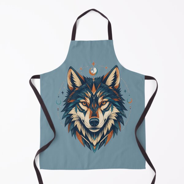 Item preview, Celestial Sacred Geometric Wolf Head Graphic designed and sold by Supertango.