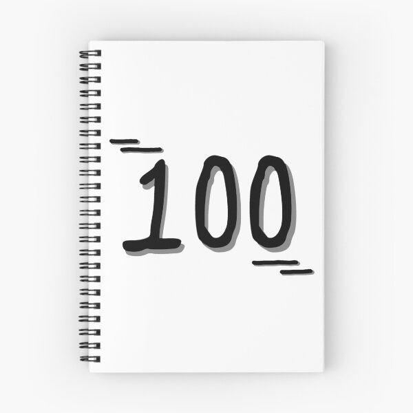 Item preview, Number 100 - Bold Black Artistic Numeral Design designed and sold by Dyche Studio.