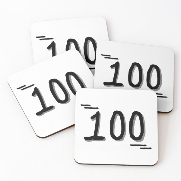 Item preview, Number 100 - Bold Black Artistic Numeral Design designed and sold by Dyche Studio.