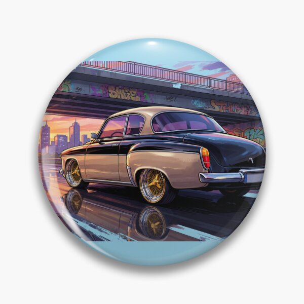 Item preview, An East German vintage car at sunset designed and sold by maistrTREASURE.