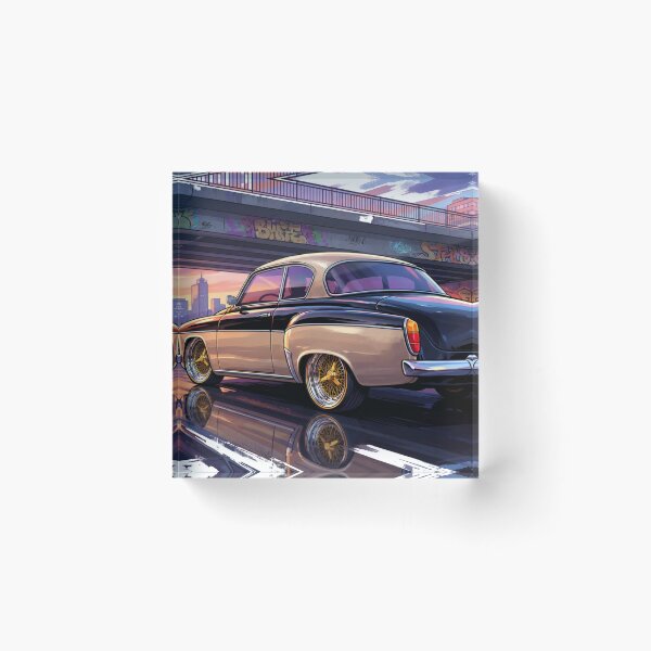 Item preview, An East German vintage car at sunset designed and sold by maistrTREASURE.
