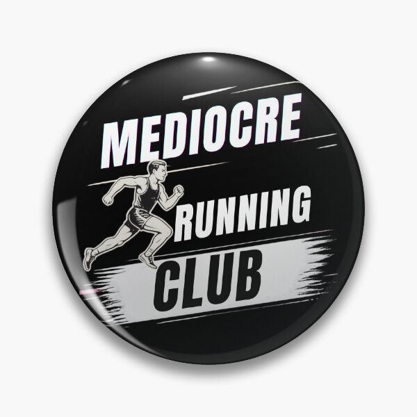 Item preview, Mediocre Running Club, running joke, funny running, retro runner designed and sold by Magda-Creates.