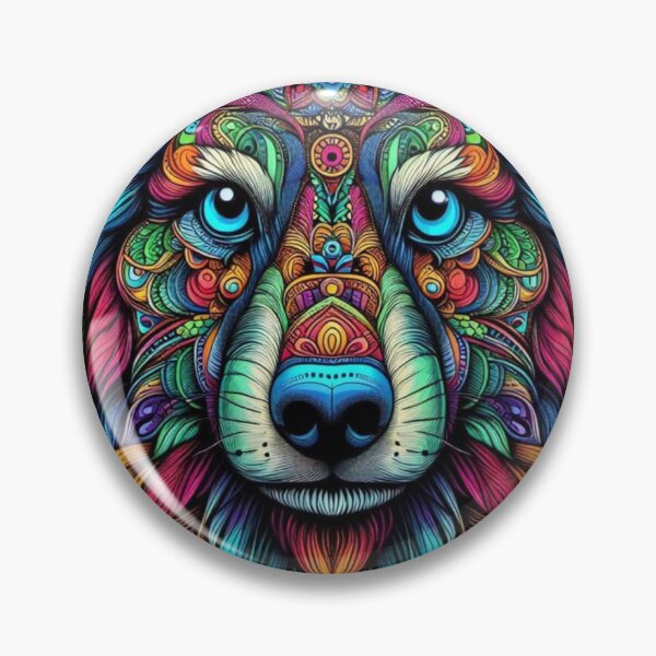 Artikelvorschau, Wolf-Mandala-Kunst entworfen und verkauft von DoodleIntricate.