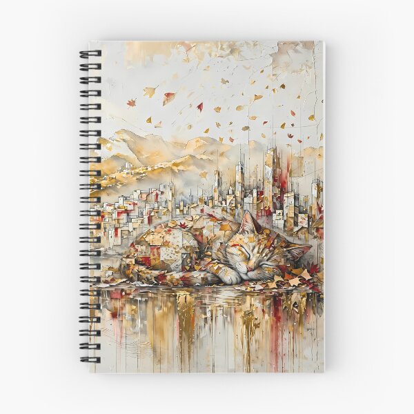 Item preview, Fall Cat Napping Beneath the City designed and sold by m-y-A-I-A-R-T-.