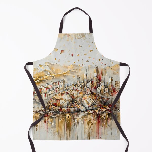 Item preview, Fall Cat Napping Beneath the City designed and sold by m-y-A-I-A-R-T-.