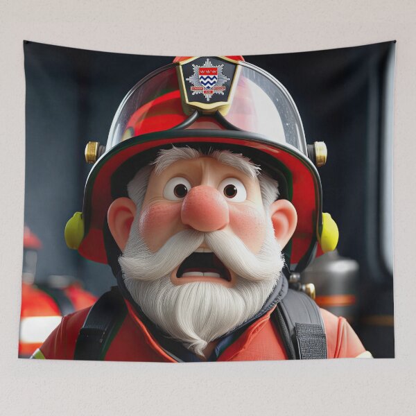 Item preview, Old Fart as an fireman designed and sold by Colin Bentham.
