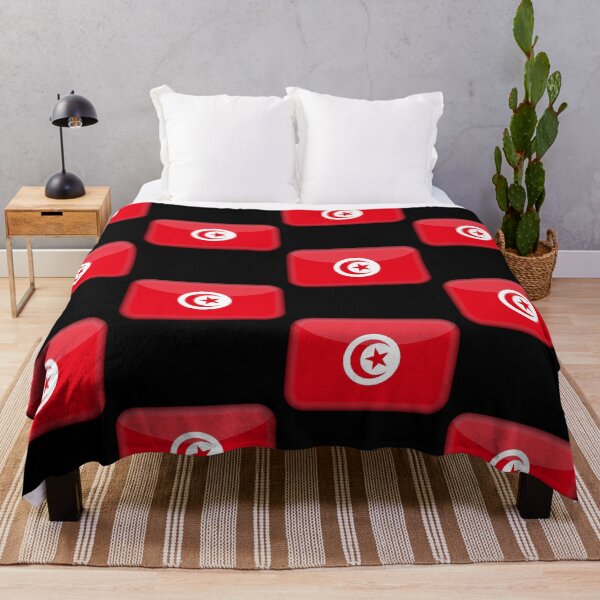 Item preview, Tunisian 3D Flag Cultural Identity & Expat Style designed and sold by YAZ.