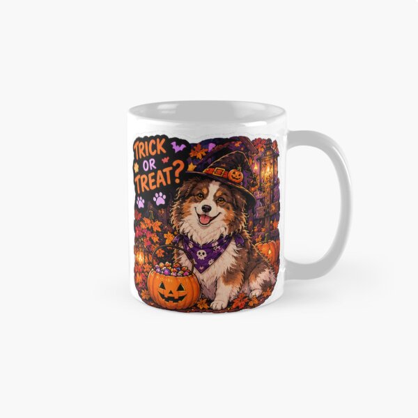 Item preview, Trick or Treat Witch Aussie Shepherd Design | Chaos Dogs Club Halloween designed and sold by DailyStruggleCo.