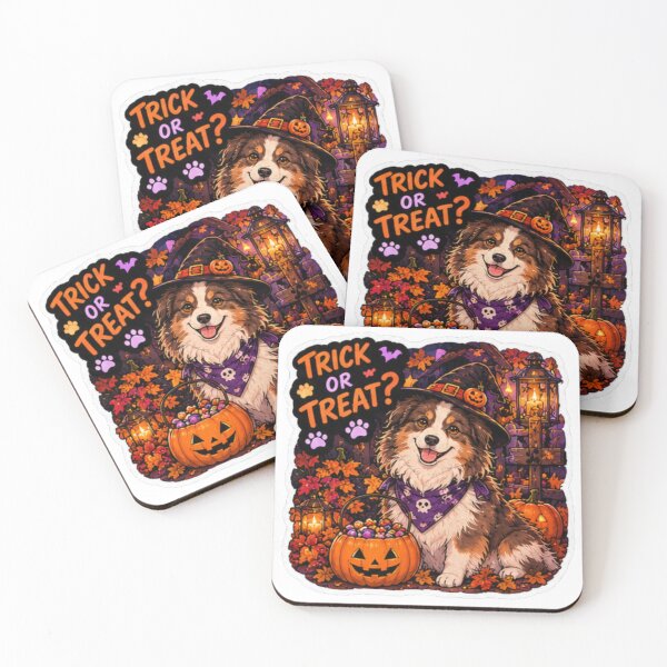 Item preview, Trick or Treat Witch Aussie Shepherd Design | Chaos Dogs Club Halloween designed and sold by DailyStruggleCo.