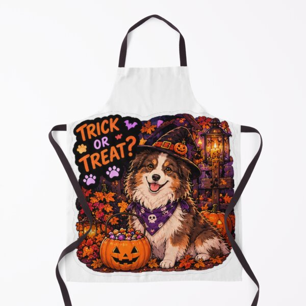 Item preview, Trick or Treat Witch Aussie Shepherd Design | Chaos Dogs Club Halloween designed and sold by DailyStruggleCo.