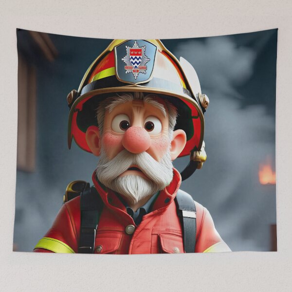 Item preview, Old Fart as an fireman designed and sold by Colin Bentham.